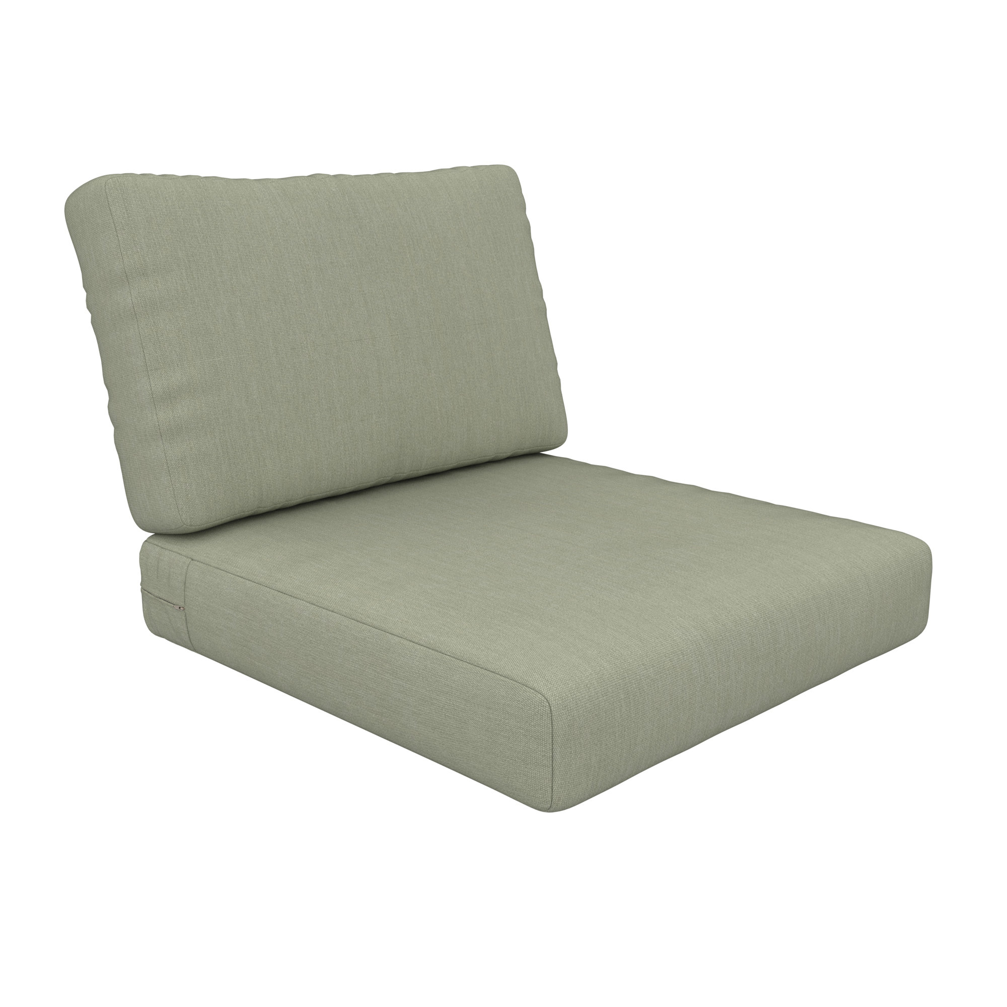 Amala Outdoor Sunbrella® Seat/Back Cushion, Sunbrella® Canvas Seasalt, 28.5" W x 28.5" D
