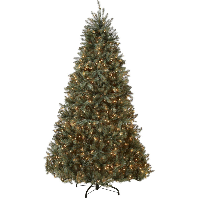 Arbre de Noël artificiel pré-éclairé avec lumières sapin Dunhill