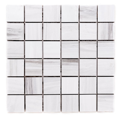 Carreau de mosaïque pour mur et plancher en porcelaine 12 po x 12 po Soho