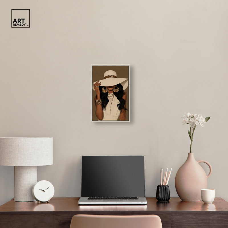 «In the Shade Glam», impression sur toile encadrée par Art Remedy, cadre argenté, 10 x 15, H 16 po x l 11 po, Cadre argenté