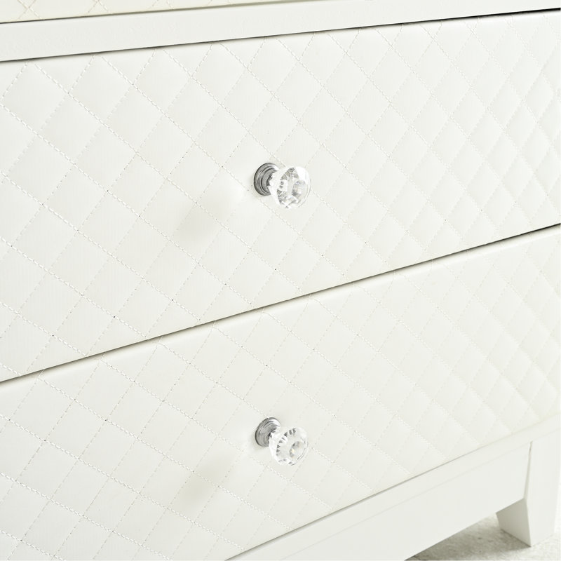Armoire à vin autoportante de 71 po avec tablettes réglables, portes rembourrées, 2 tiroirs de rangement, porte vitrée, plafond à DEL 5 couleurs, vue panoramique à 180 degrés pour une salle à manger - éléments blancs,
