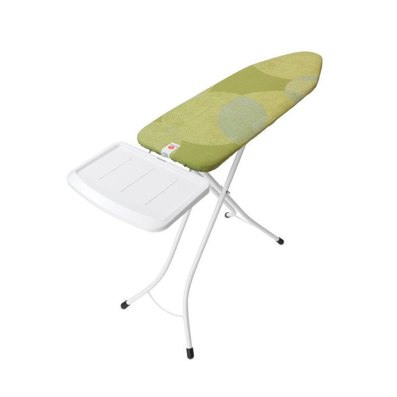 Brabantia Size B Ironing Board With Solid Steam Unit Holder, Calm Rustle/White
