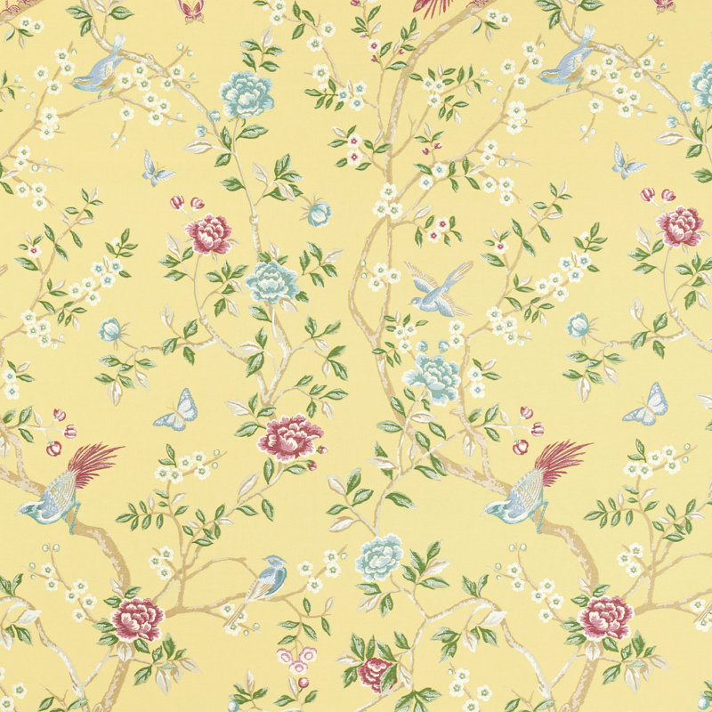 Tissu Georgia Vine, Jaune doux