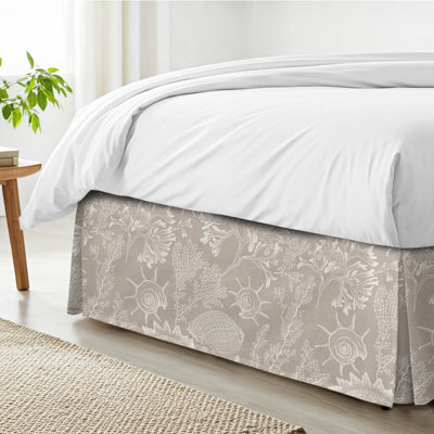 Jupe de lit en coton naturel Shellabrate