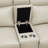 Enjolie 93.5" Modern & Contemporary Top Grain Leather Power Reclining Loveseat with with Power Adjustable Headrests, USB Charging & Center Storage Console-379407836