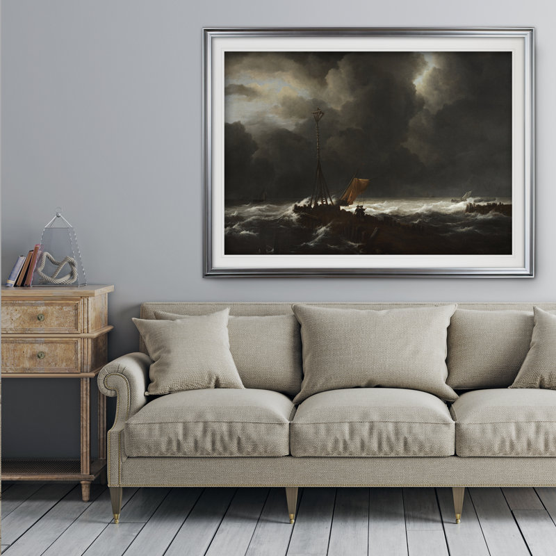 « gross sea », impression, Argent, H 31 po x l 43 po x P 1,5 po