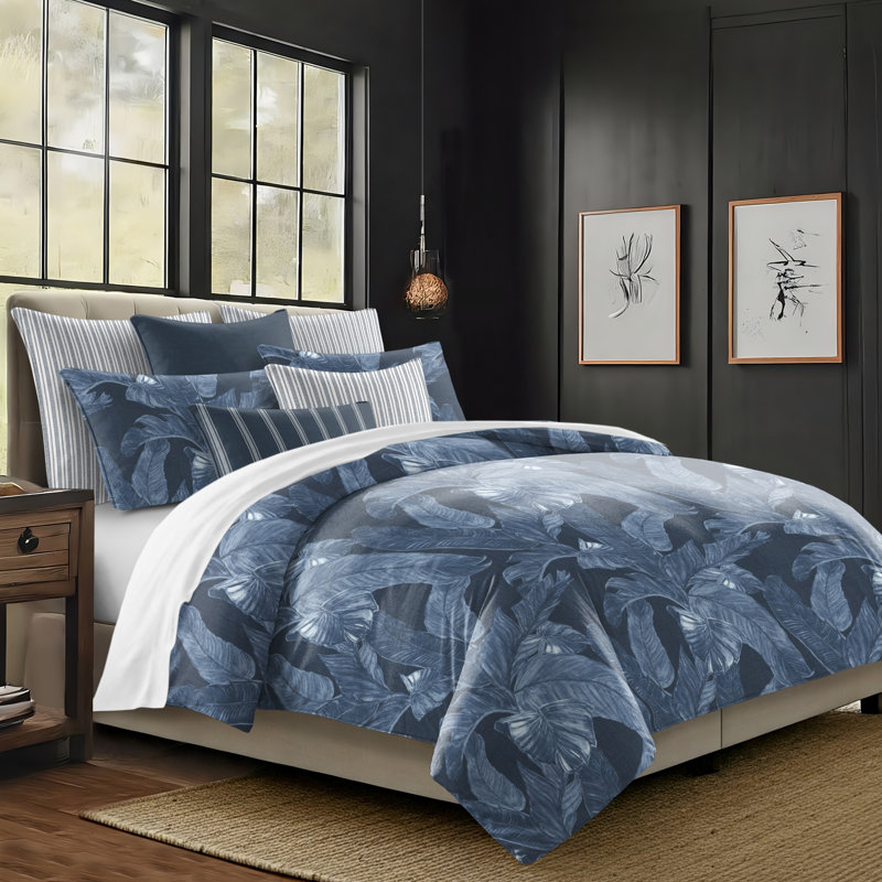 Palomino Denim Cotton Coverlet Set, California King Coverlet + 7 Additional Pieces