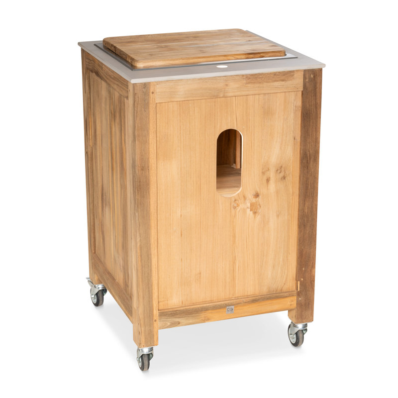 Fresco L-shaped Outdoor Kitchen W/ Bbq Cabinet & Basin