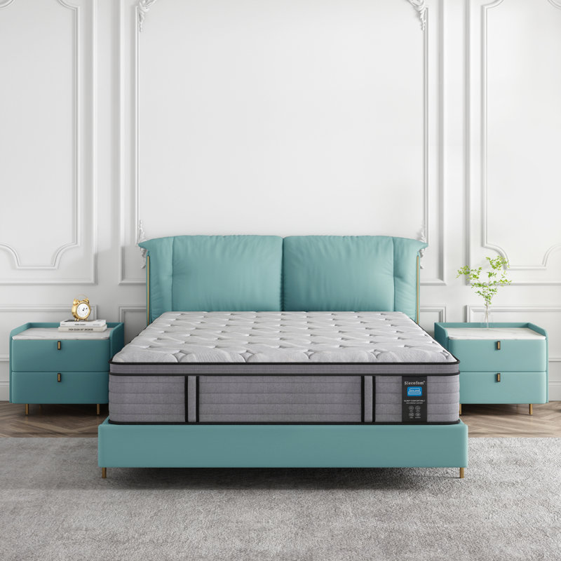 12'' Medium-Firm Euro Top Memory Foam Hybrid Mattress In A Box, King