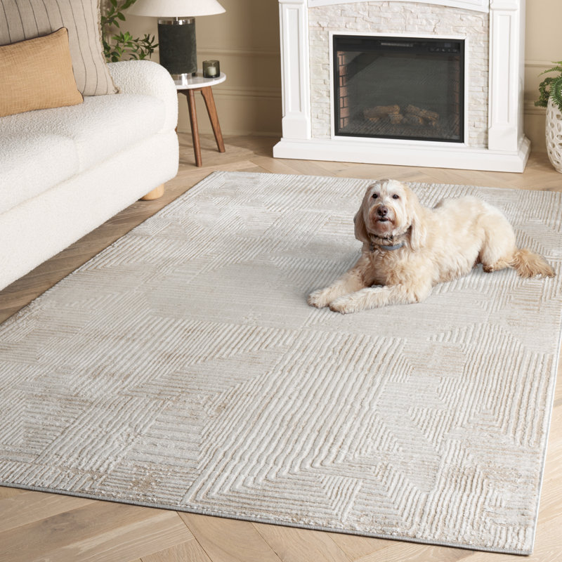 Jennalee Abstract Indoor Rug, Rectangle 5'3" x 7'6"
