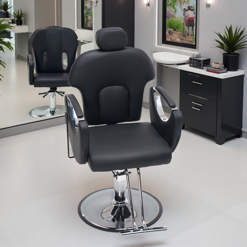 Fauteuil de coiffeur Barber, Noir