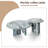 2-Piece Natural Round Marble Coffee Table for Living Room-761402891