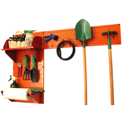 Ensemble de rangement de panneau perforé pour outils de jardin Rylan