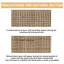 43,31 po Armoire de rangement en rotin 6 tiroirs