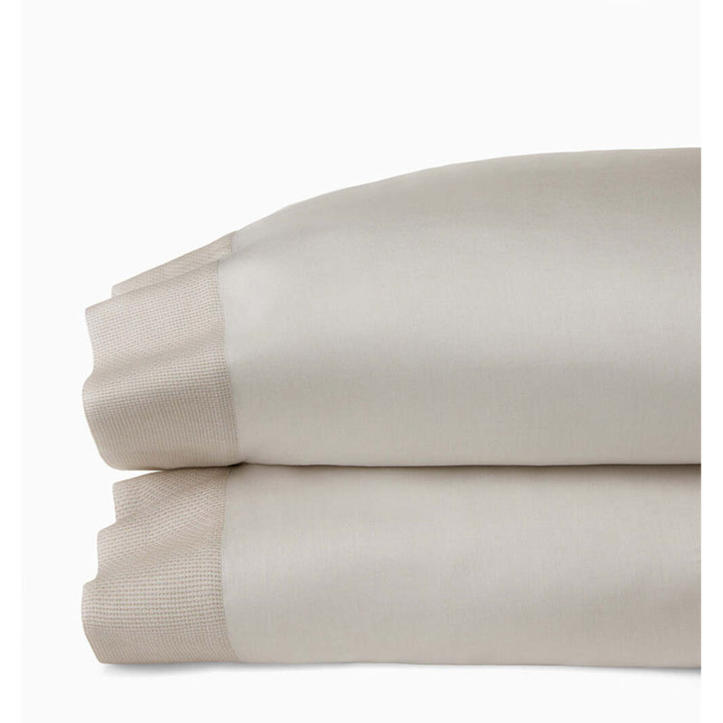 Carlotta Pillow Case, Taupe, King Pillowcase