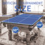 Plateau de table de tennis de table pliable et portable de 9 pi de taille moyenne pour jeux d'intérieur-120218671-120218676