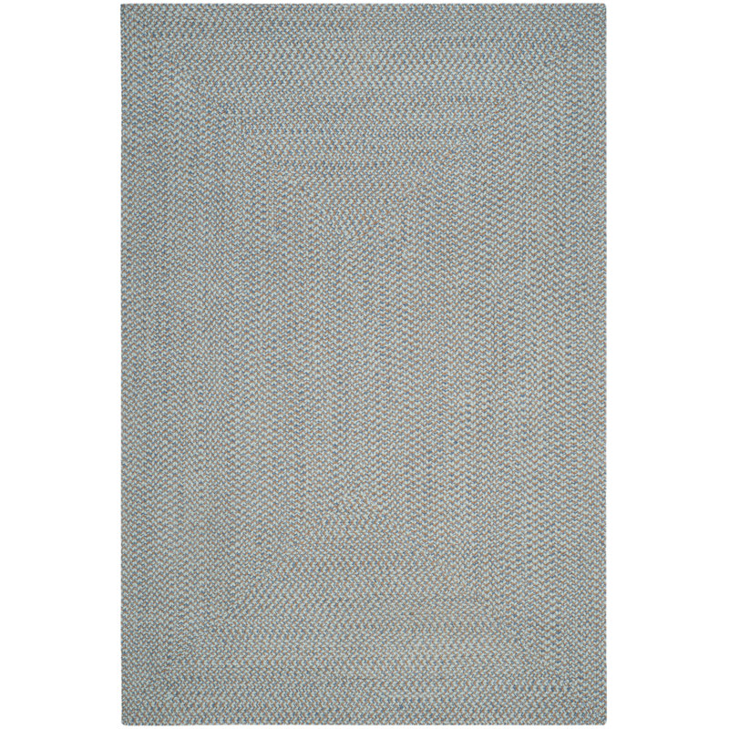 Garbrand Hand Woven Cotton Solid Color Rug, Rectangle 6' x 9'