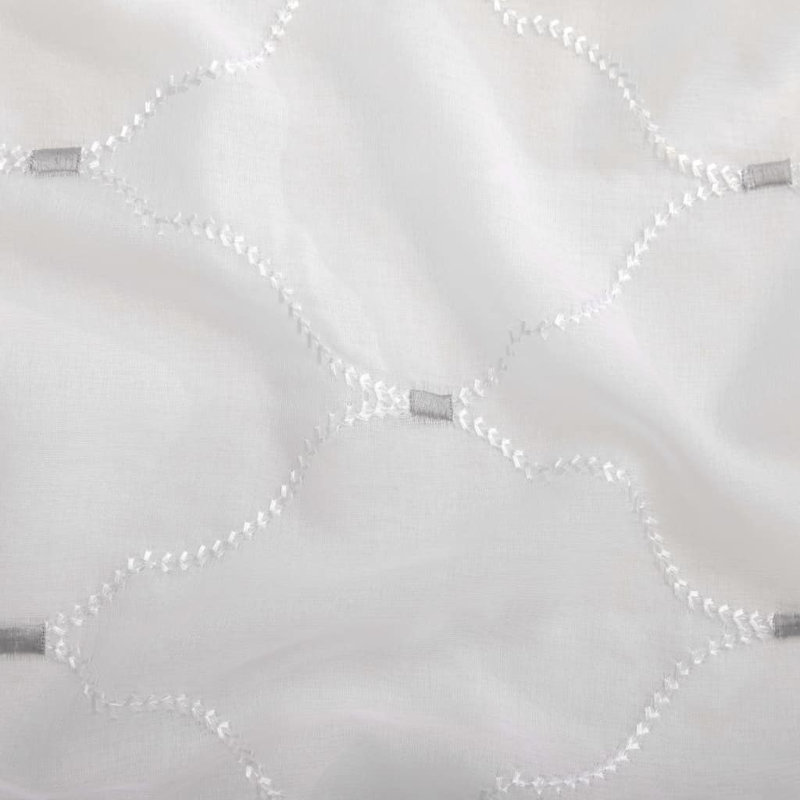 Arelious Sheer Curtain, Width 140cm x Drop 175cm, White