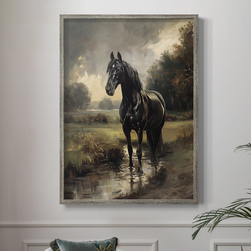 ANIMALS Series CCCCI, reproduction encadrée - bois massif, H 11 po x l 9 po