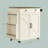 36.9"W Kitchen Island with Storage Cabinets And 2 Drawers, Spice Rack, Locking Wheels