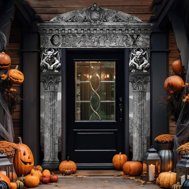 3 pièces d'Halloween au cimetière Halloween Archway
