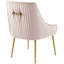 Chaise de salle à manger rembourrée Discern-1151335383