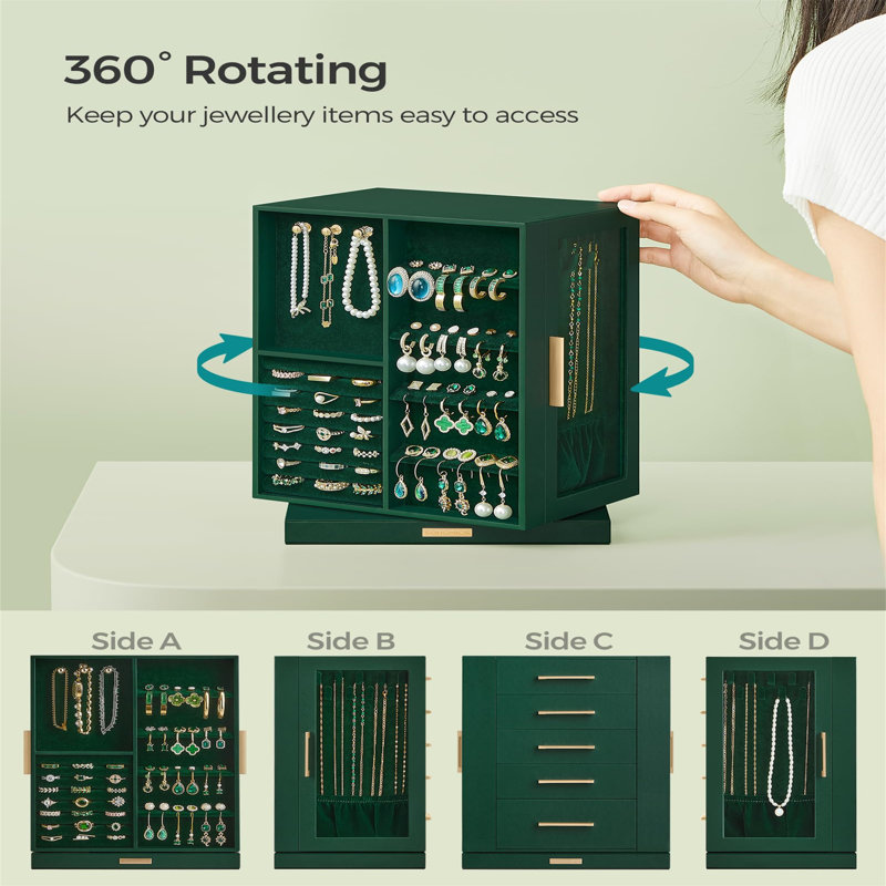 Aylor Jewellery Box +, Green
