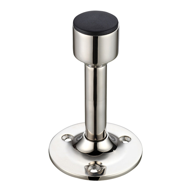 Projection Skirting Fixed Door Stop, Polished Nickel