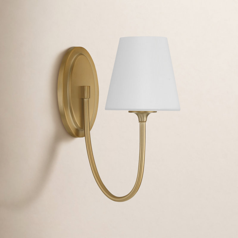 Margarett LED Armed Sconce, Vibrant Gold