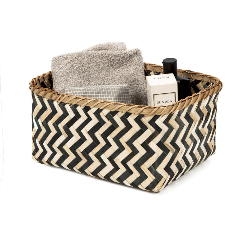 Bloomsbury Market Solid Wood Decorative Basket
