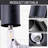 Black Outdoor Cylinder Wall Sconce, Modern Exterior Wall Light Fixture , Aluminum Waterproof Wall Lamp, Patio Porch Garage-1970566526-1970566516