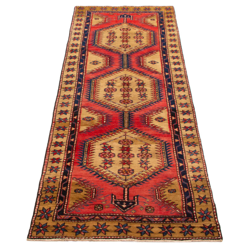 Tapis rouge anatolien unique 3 pi 3 po x 10 pi 2 po Konya