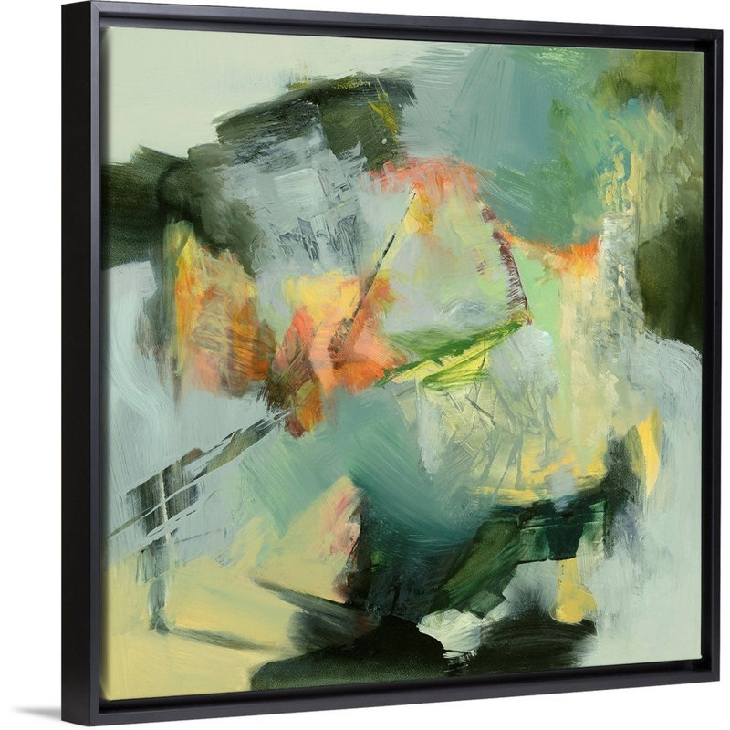 " The Storyteller " by Emilia Arana Painting Print, Black Framed, 26" H x 26" W x 1.75" D