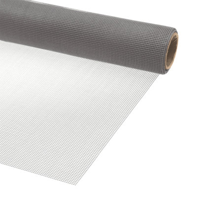 Screen Mesh Roll for Window and Door Fiberglass Standard Duty 36 x 84 in., Silver (1 Roll)