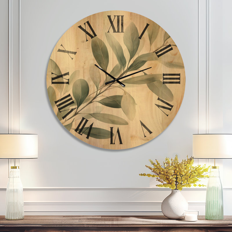 Horloge murale Botanical, Oversized