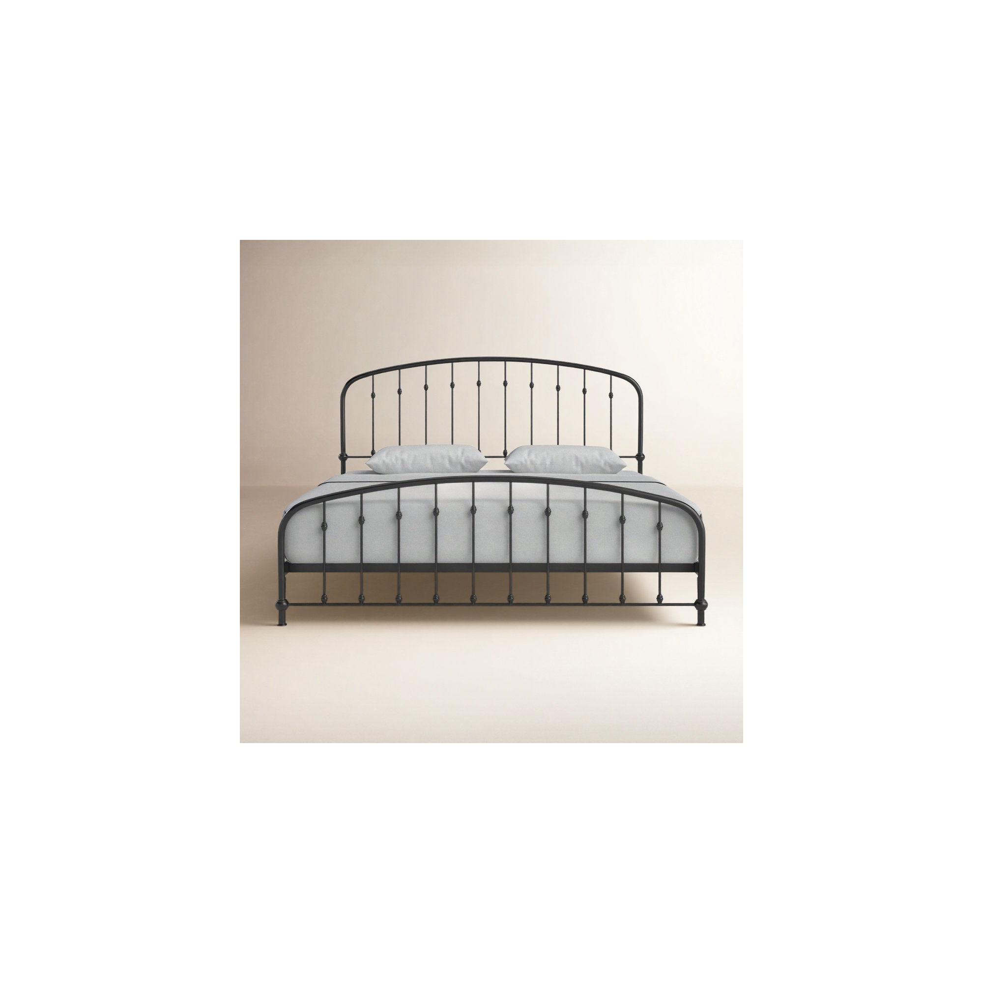 Wadsworth Metal Bed, Black, King