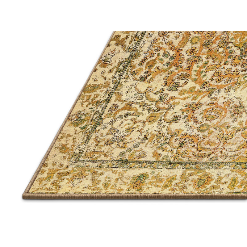 Tapis contemporain orange, Rectangle 6 pi x 9 pi