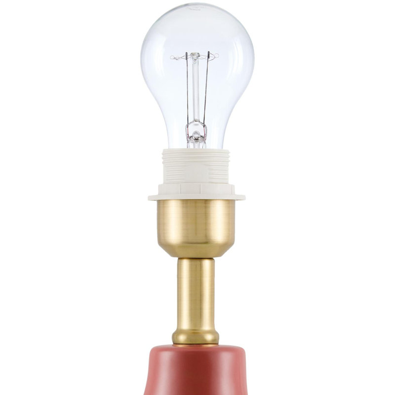 Celes Table Lamp, White, Red