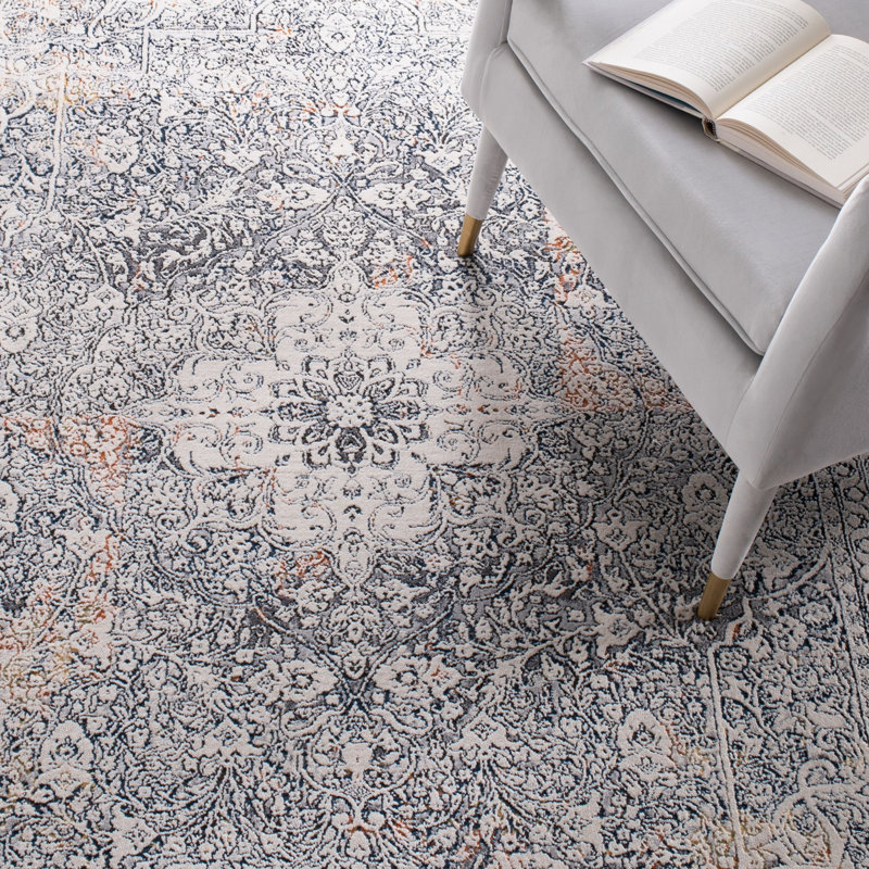 Willena Performance Oriental Rug, Square 6'7"