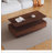 Modern Walnut Rectangular LED Lights Coffee Table with 2 drawers in 47.2"-1836429804