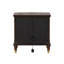 Table de bout moderne Westerham avec DEL - cerisier foncé