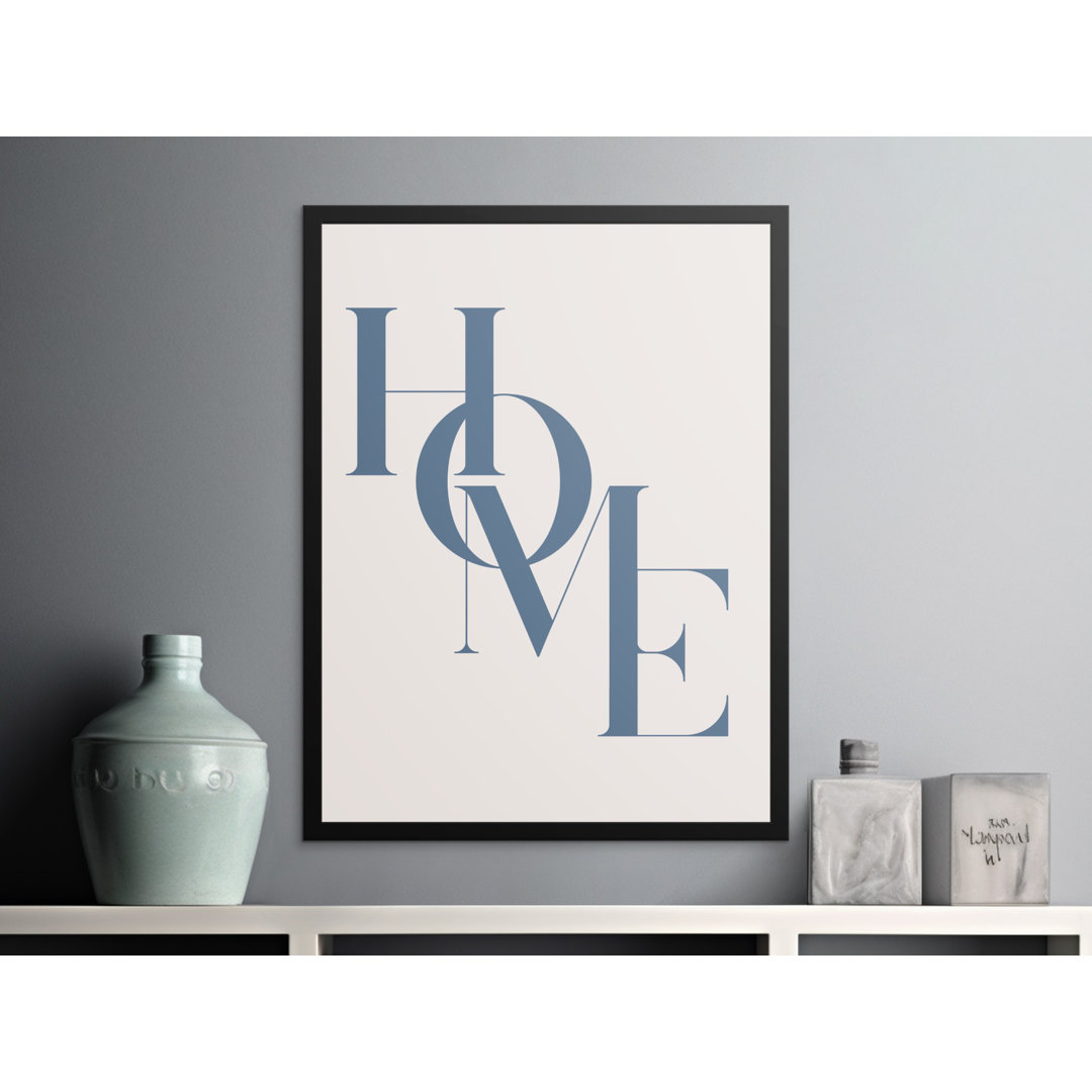 Trendy Style Black Framed Poster