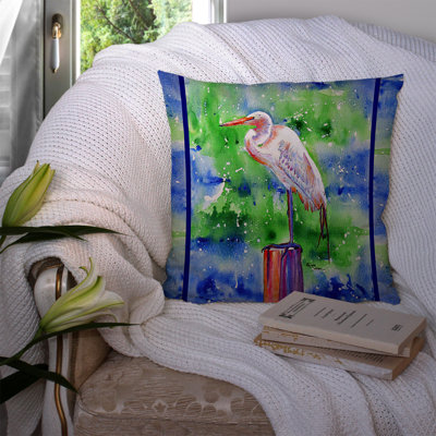 Coussin décoratif intérieur/extérieur aigrette