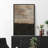 Grunge Abstract Paint Stroke Effect Grunge Dark Brown Rust Blocks Abstract Illustration Rustic Pictures Framed Canvas Print Wall Art-84975050-84975052