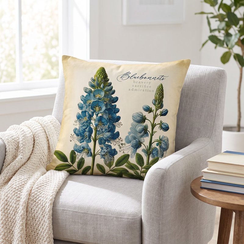 Coussin décoratif manuel en polyester à tissage manuel bleu vert et blanc cassé 18 po