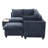 U-shaped Sectional Sofa Modular Sofa Couch with a Movable Ottoman-2074030798