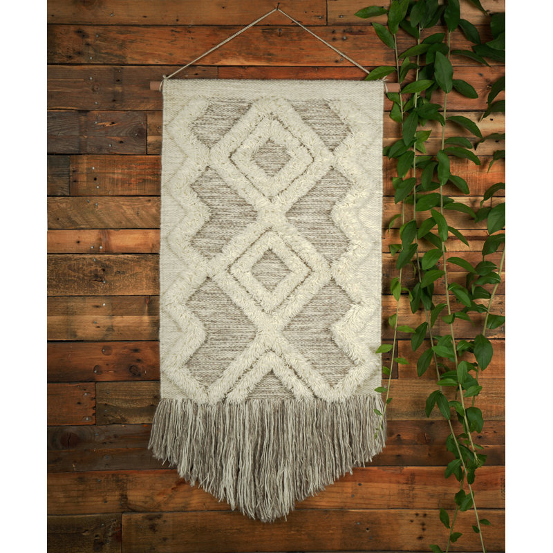 Suspension murale Foundry Select rustique kilim avec tringle incluse