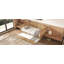 Lit de jour simple en rotin avec lit gigogne simple
