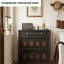 Armoire de rangement rétractable de style français