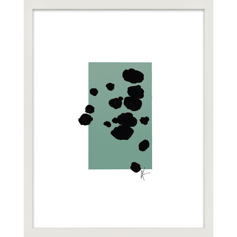 Serenity 1.2 Painting by Lee Lessem, 20" H x 16" W, White Framed